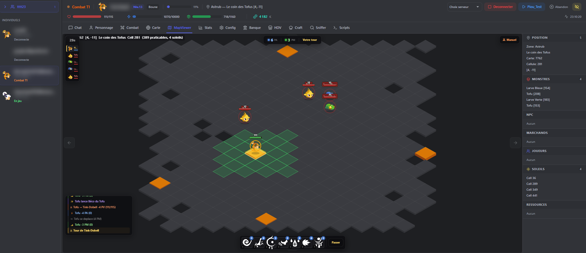 MoonBot - MapViewer & Combat